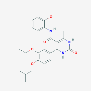 4-(3-ethoxy-4-isobutoxyphenyl)-N-(2-methoxyphenyl)-6-methyl-2-oxo-1,2,3,4-tetrahydro-5-pyrimidinecarboxamide