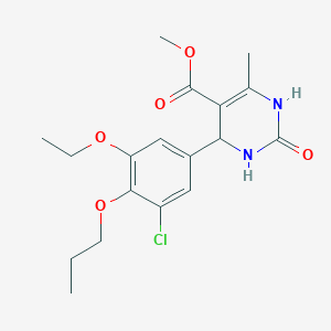 methyl 4-(3-chloro-5-ethoxy-4-propoxyphenyl)-6-methyl-2-oxo-1,2,3,4-tetrahydro-5-pyrimidinecarboxylate