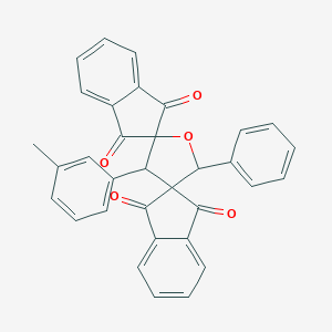 3'-(3-Methylphenyl)-5'-phenyldispiro[indene-2,2'-furan-4',2''-indene]-1,1'',3,3''-tetrone