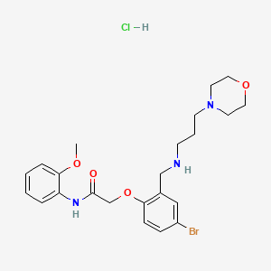 2-[4-bromo-2-({[3-(4-morpholinyl)propyl]amino}methyl)phenoxy]-N-(2-methoxyphenyl)acetamide hydrochloride