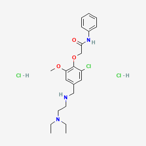 2-[2-chloro-4-[[2-(diethylamino)ethylamino]methyl]-6-methoxyphenoxy]-N-phenylacetamide;dihydrochloride