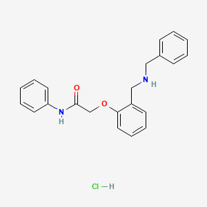 molecular formula C22H23ClN2O2 B4149864 2-{2-[(benzylamino)methyl]phenoxy}-N-phenylacetamide hydrochloride 