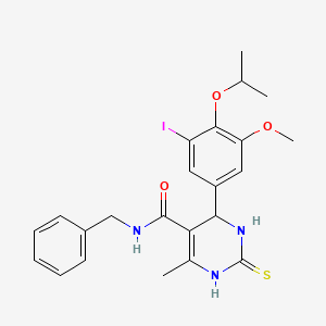 N-benzyl-4-(3-iodo-4-isopropoxy-5-methoxyphenyl)-6-methyl-2-thioxo-1,2,3,4-tetrahydro-5-pyrimidinecarboxamide