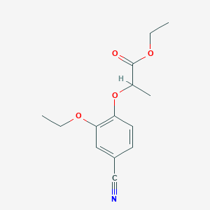 ethyl 2-(4-cyano-2-ethoxyphenoxy)propanoate