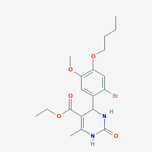 ethyl 4-(2-bromo-4-butoxy-5-methoxyphenyl)-6-methyl-2-oxo-1,2,3,4-tetrahydro-5-pyrimidinecarboxylate