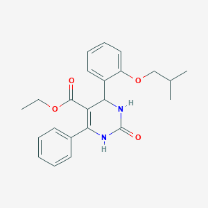 molecular formula C23H26N2O4 B4149951 ethyl 4-(2-isobutoxyphenyl)-2-oxo-6-phenyl-1,2,3,4-tetrahydro-5-pyrimidinecarboxylate 