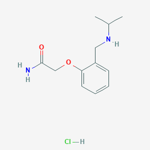 2-[2-[(Propan-2-ylamino)methyl]phenoxy]acetamide;hydrochloride