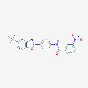 molecular formula C24H21N3O4 B414998 N-[4-(5-tert-Butyl-benzooxazol-2-yl)-phenyl]-3-nitro-benzamide 