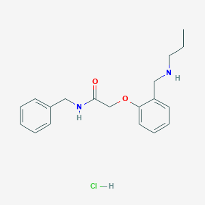 molecular formula C19H25ClN2O2 B4149995 N-benzyl-2-[2-(propylaminomethyl)phenoxy]acetamide;hydrochloride 