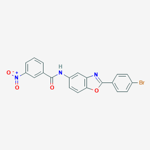 N-[2-(4-bromophenyl)-1,3-benzoxazol-5-yl]-3-nitrobenzamide