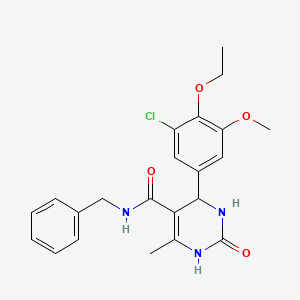 N-benzyl-4-(3-chloro-4-ethoxy-5-methoxyphenyl)-6-methyl-2-oxo-1,2,3,4-tetrahydro-5-pyrimidinecarboxamide