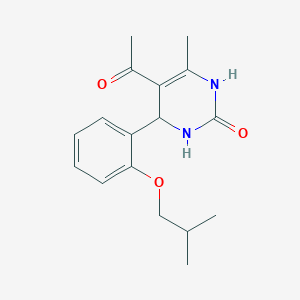 molecular formula C17H22N2O3 B4150019 5-acetyl-4-(2-isobutoxyphenyl)-6-methyl-3,4-dihydro-2(1H)-pyrimidinone 