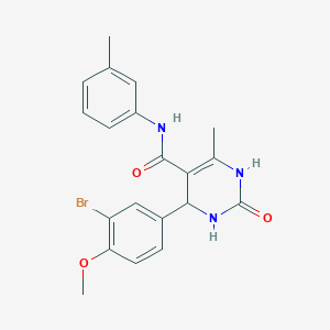 4-(3-bromo-4-methoxyphenyl)-6-methyl-N-(3-methylphenyl)-2-oxo-1,2,3,4-tetrahydro-5-pyrimidinecarboxamide