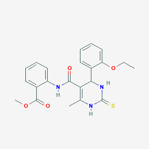 methyl 2-({[4-(2-ethoxyphenyl)-6-methyl-2-thioxo-1,2,3,4-tetrahydro-5-pyrimidinyl]carbonyl}amino)benzoate