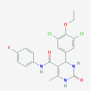 4-(3,5-dichloro-4-ethoxyphenyl)-N-(4-fluorophenyl)-6-methyl-2-oxo-1,2,3,4-tetrahydro-5-pyrimidinecarboxamide