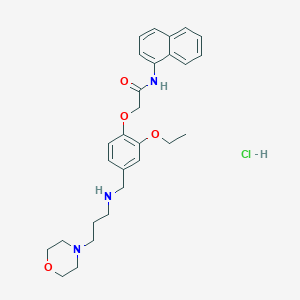 2-[2-ethoxy-4-({[3-(4-morpholinyl)propyl]amino}methyl)phenoxy]-N-1-naphthylacetamide hydrochloride