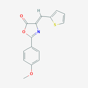 molecular formula C15H11NO3S B415008 2-(4-methoxyphenyl)-4-(2-thienylmethylene)-1,3-oxazol-5(4H)-one 
