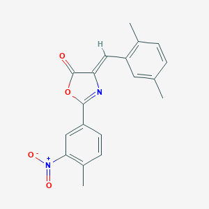 4-(2,5-dimethylbenzylidene)-2-{3-nitro-4-methylphenyl}-1,3-oxazol-5(4H)-one