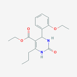 molecular formula C18H24N2O4 B4150128 ethyl 4-(2-ethoxyphenyl)-2-oxo-6-propyl-1,2,3,4-tetrahydro-5-pyrimidinecarboxylate 