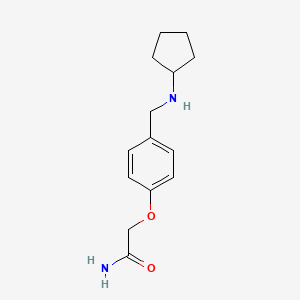 2-{4-[(cyclopentylamino)methyl]phenoxy}acetamide