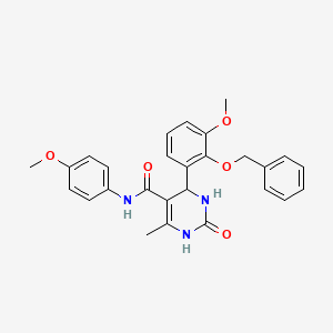 4-[2-(benzyloxy)-3-methoxyphenyl]-N-(4-methoxyphenyl)-6-methyl-2-oxo-1,2,3,4-tetrahydro-5-pyrimidinecarboxamide