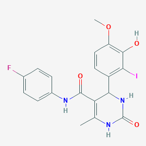 N-(4-fluorophenyl)-4-(3-hydroxy-2-iodo-4-methoxyphenyl)-6-methyl-2-oxo-1,2,3,4-tetrahydro-5-pyrimidinecarboxamide