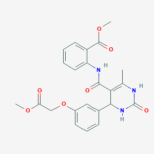 methyl 2-[({4-[3-(2-methoxy-2-oxoethoxy)phenyl]-6-methyl-2-oxo-1,2,3,4-tetrahydro-5-pyrimidinyl}carbonyl)amino]benzoate