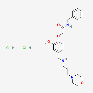 N-benzyl-2-[2-methoxy-4-[(3-morpholin-4-ylpropylamino)methyl]phenoxy]acetamide;dihydrochloride