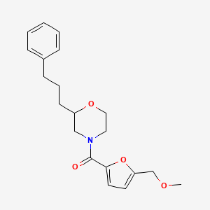 molecular formula C20H25NO4 B4150311 4-[5-(methoxymethyl)-2-furoyl]-2-(3-phenylpropyl)morpholine 