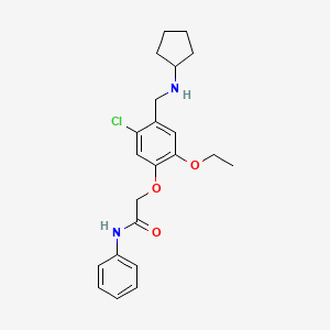 2-{5-chloro-4-[(cyclopentylamino)methyl]-2-ethoxyphenoxy}-N-phenylacetamide