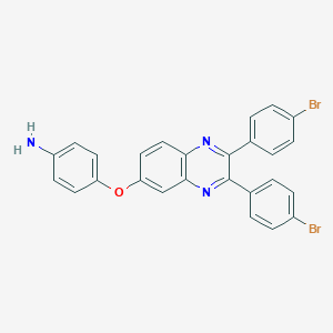 molecular formula C26H17Br2N3O B415043 4-{[2,3-Bis(4-bromophenyl)quinoxalin-6-yl]oxy}aniline 