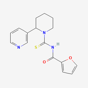 N-{[2-(3-pyridinyl)-1-piperidinyl]carbonothioyl}-2-furamide