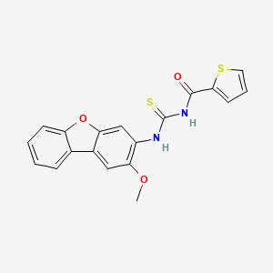 N-{[(2-methoxydibenzo[b,d]furan-3-yl)amino]carbonothioyl}-2-thiophenecarboxamide