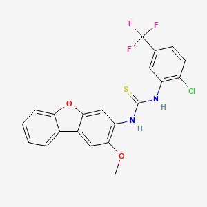 N-[2-chloro-5-(trifluoromethyl)phenyl]-N'-(2-methoxydibenzo[b,d]furan-3-yl)thiourea