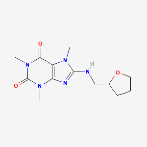 1,3,7-trimethyl-8-[(tetrahydrofuran-2-ylmethyl)amino]-3,7-dihydro-1H-purine-2,6-dione