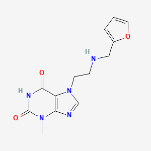 7-[2-(Furan-2-ylmethylamino)ethyl]-3-methylpurine-2,6-dione