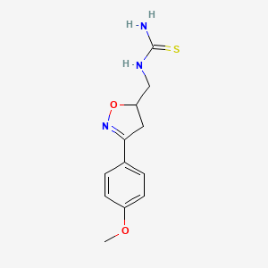 N-{[3-(4-methoxyphenyl)-4,5-dihydro-5-isoxazolyl]methyl}thiourea