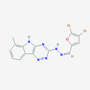 4,5-dibromo-2-furaldehyde (6-methyl-5H-[1,2,4]triazino[5,6-b]indol-3-yl)hydrazone