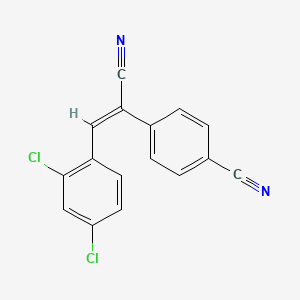 molecular formula C16H8Cl2N2 B4150883 4-[(E)-1-cyano-2-(2,4-dichlorophenyl)ethenyl]benzonitrile 