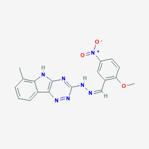 5-nitro-2-methoxybenzaldehyde (6-methyl-5H-[1,2,4]triazino[5,6-b]indol-3-yl)hydrazone