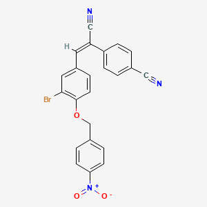 4-(2-{3-bromo-4-[(4-nitrobenzyl)oxy]phenyl}-1-cyanovinyl)benzonitrile