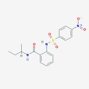 N-(sec-butyl)-2-{[(4-nitrophenyl)sulfonyl]amino}benzamide