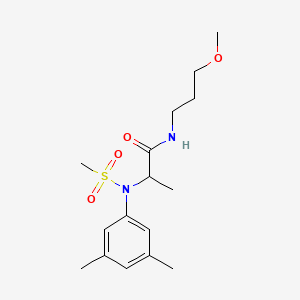 N~2~-(3,5-dimethylphenyl)-N~1~-(3-methoxypropyl)-N~2~-(methylsulfonyl)alaninamide