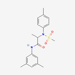 N~1~-(3,5-dimethylphenyl)-N~2~-(4-methylphenyl)-N~2~-(methylsulfonyl)alaninamide