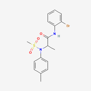 N~1~-(2-bromophenyl)-N~2~-(4-methylphenyl)-N~2~-(methylsulfonyl)alaninamide