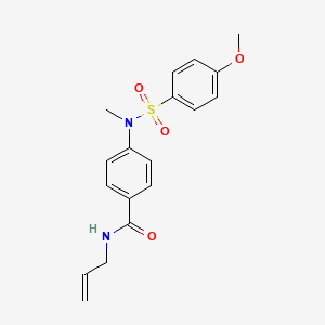 N-allyl-4-[[(4-methoxyphenyl)sulfonyl](methyl)amino]benzamide