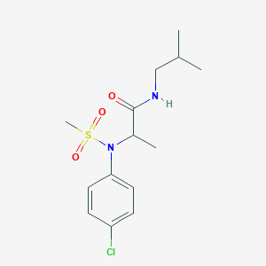 N~2~-(4-chlorophenyl)-N~1~-isobutyl-N~2~-(methylsulfonyl)alaninamide