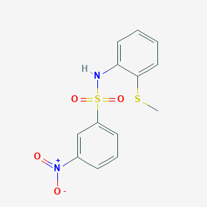 N-[2-(methylsulfanyl)phenyl]-3-nitrobenzenesulfonamide