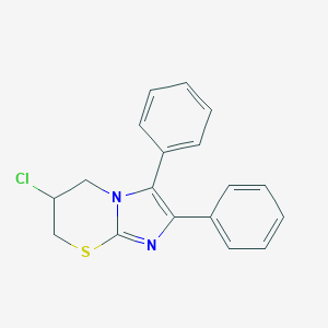molecular formula C18H15ClN2S B415100 6-Chloro-2,3-diphenyl-6,7-dihydro-5H-imidazo[2,1-b][1,3]thiazine 