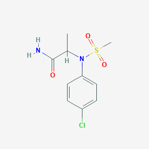 N~2~-(4-chlorophenyl)-N~2~-(methylsulfonyl)alaninamide